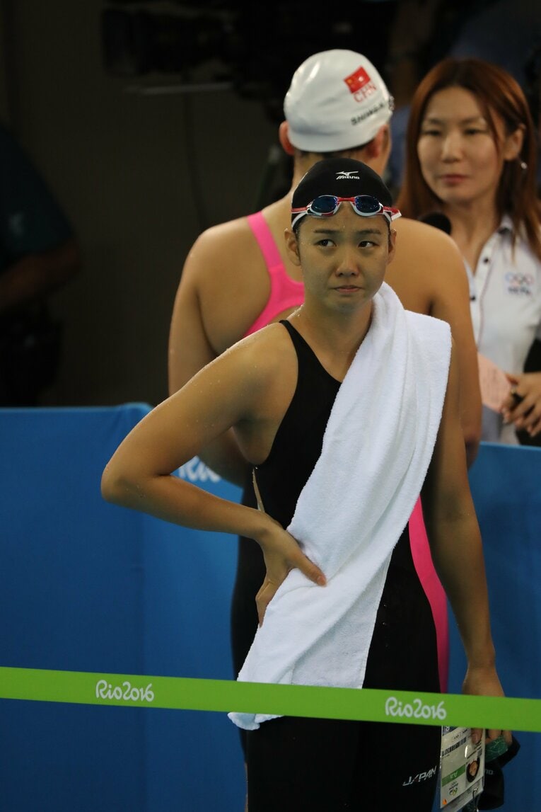 リオ五輪を泳ぎ終えた後の寺村さん　©JMPA