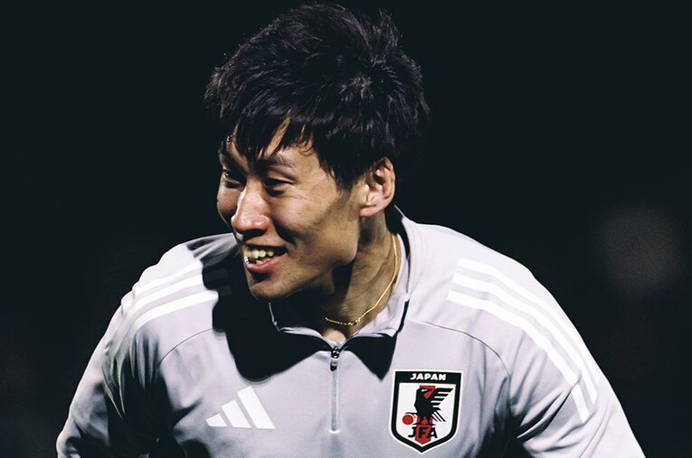 オーストラリア戦でキャプテンを務めた鎌田大地。試合は負けたものの、今後につながりそうなプレーも垣間見えた ／ photograph by Robert Cianflone/Getty Images