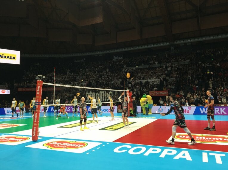 ペルージャの試合前練習（コッパ・イタリア準決勝）©︎Takashi Yuge