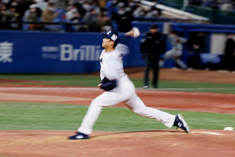 ストレートは最速149kmを記録　©Kiichi Matsumoto