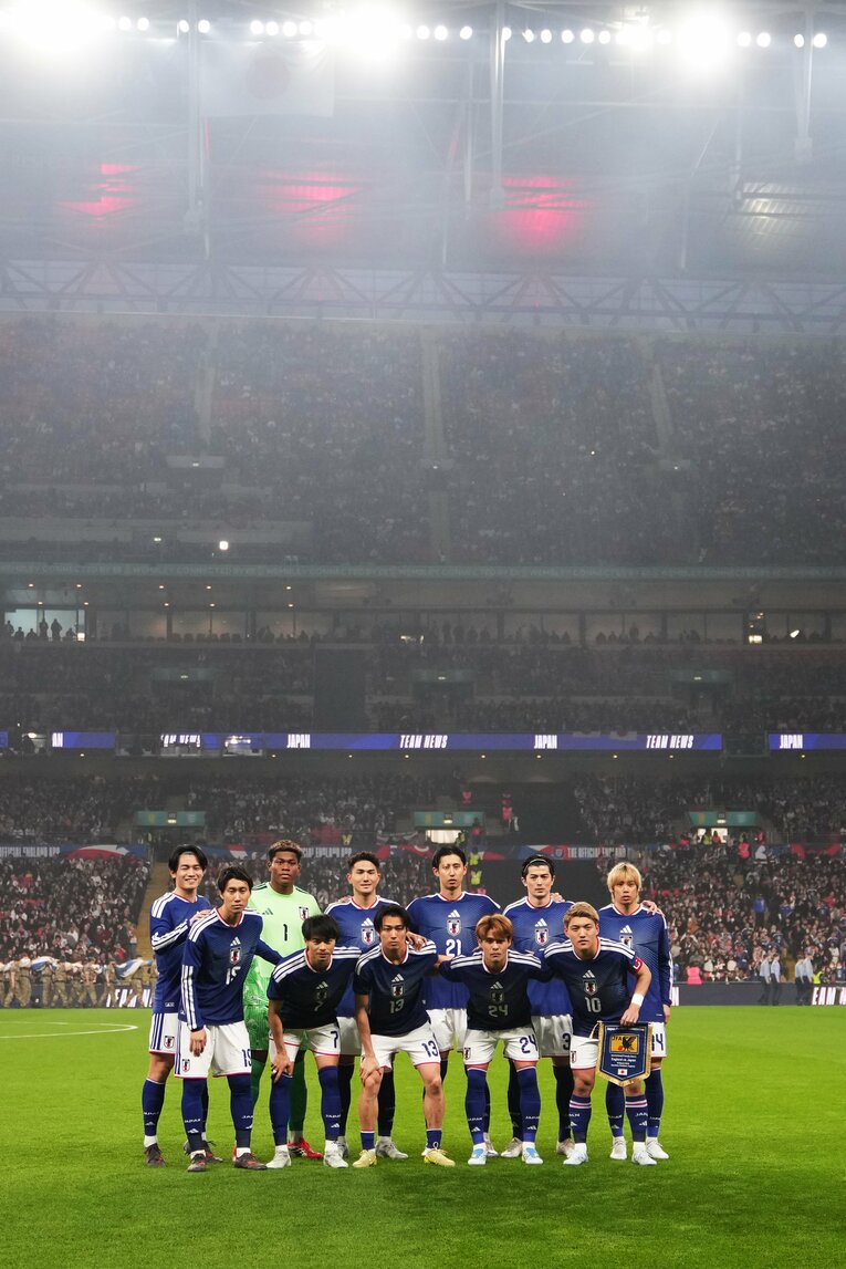 日本のスターティングメンバー　©Masashi Hara