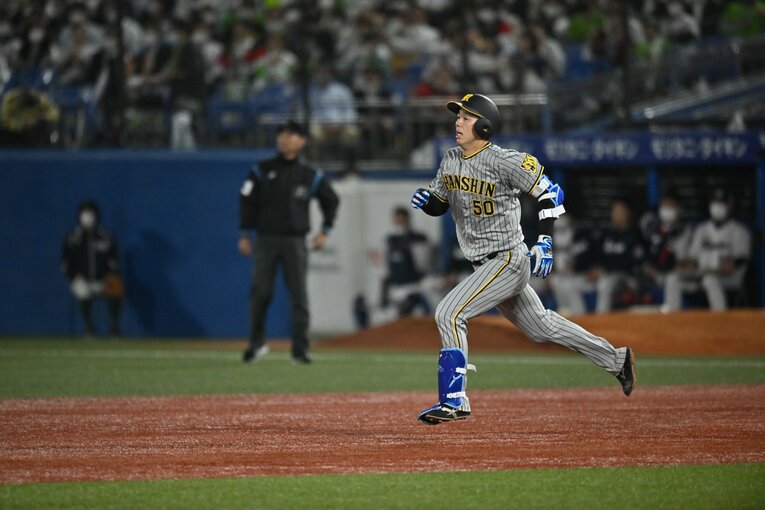 2022年CSファイナル第3戦（ヤクルト戦）の青柳　©Hideki Sugiyama