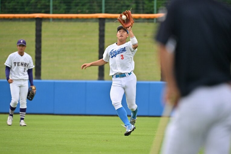 昨年６月の侍ジャパン大学代表合宿で　青学大の西川史礁　©︎Hideki Sugiyama