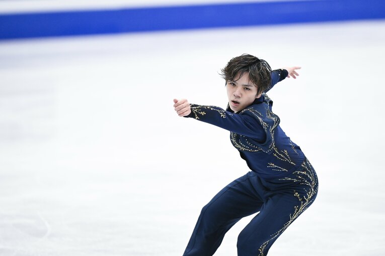 2022年世界選手権で優勝した宇野昌磨　©︎Asami Enomoto