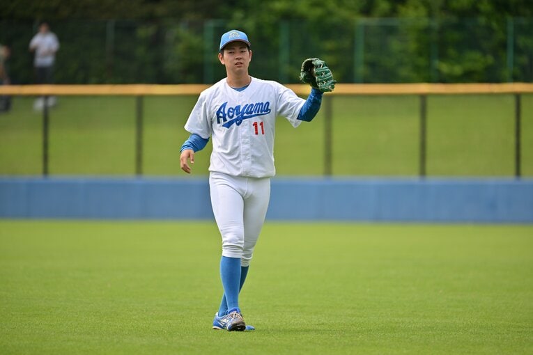 6月の大学日本代表合時の下村　©Hideki Sugiyama