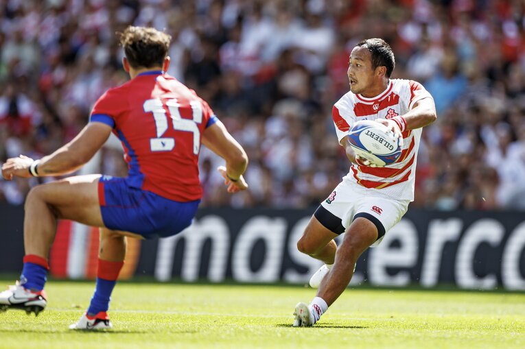 チリ戦の流。ベテランらしい落ち着きでチームを安定させた。欠場のキャプテン・姫野に代わってゲームキャプテンも務めた　©Kiichi Matsumoto