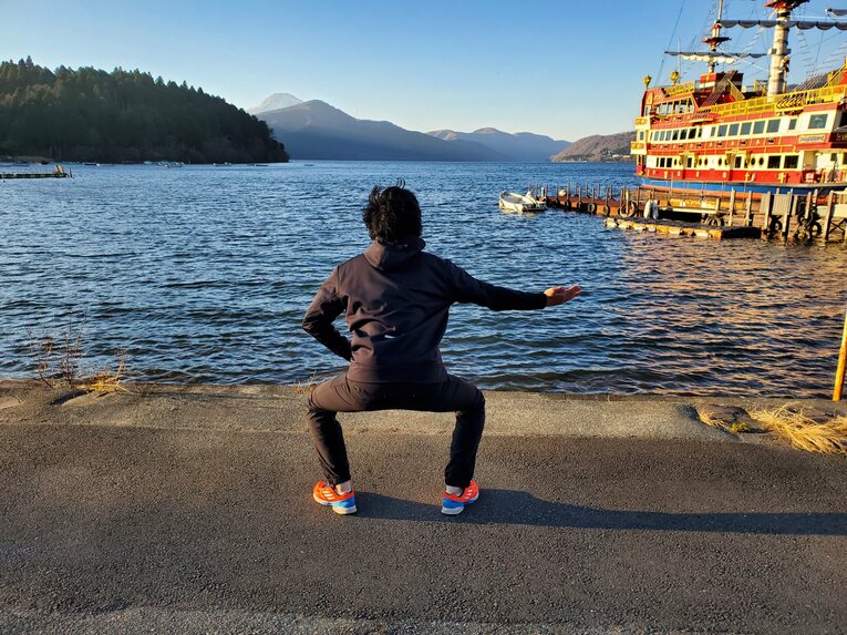 雲龍型の土俵入りで喜びを表現　©Number Web