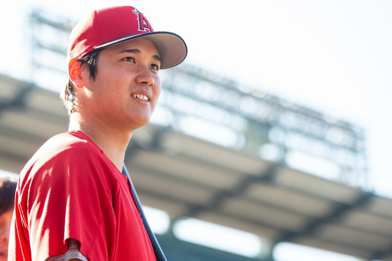 プロ7年目、メジャー2年目（2019年）の大谷翔平　©BUNGEISHUNJU