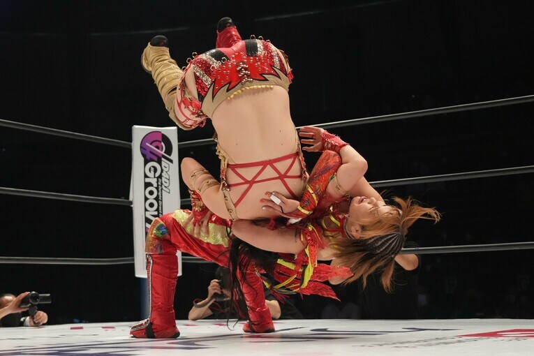 7月31日の『5★STAR GP』。林下詩美vs朱里