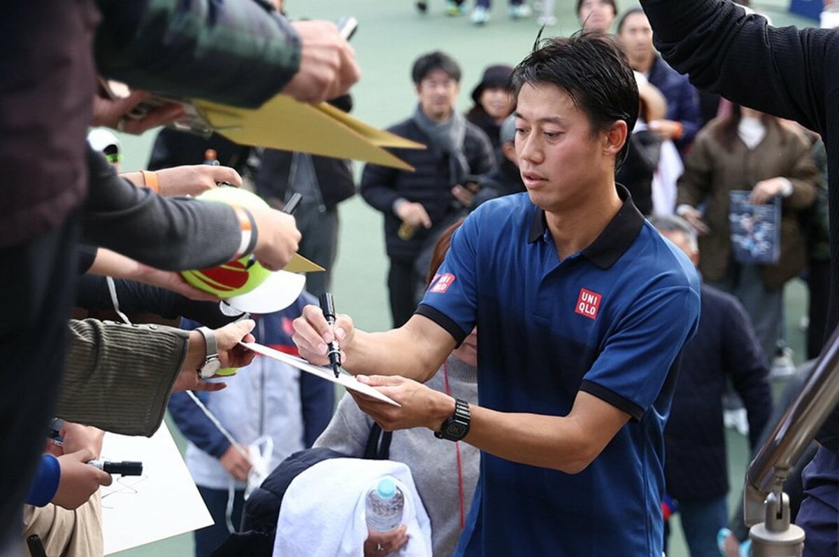 年末値下げ錦織圭モデル試合セット 再値下げ錦織圭モデル試合セット 約3カ月ぶりに公式戦出場の