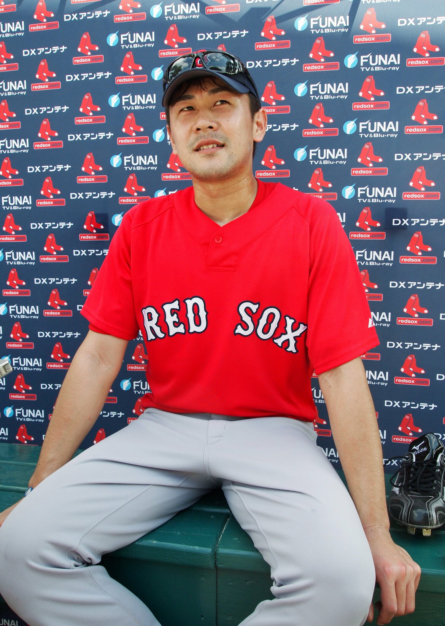 レッドソックスとマイナー契約し、メジャー昇格を目指した(2011年2月、アメリカ・フォートマイヤーズ)©JIJI PRESS