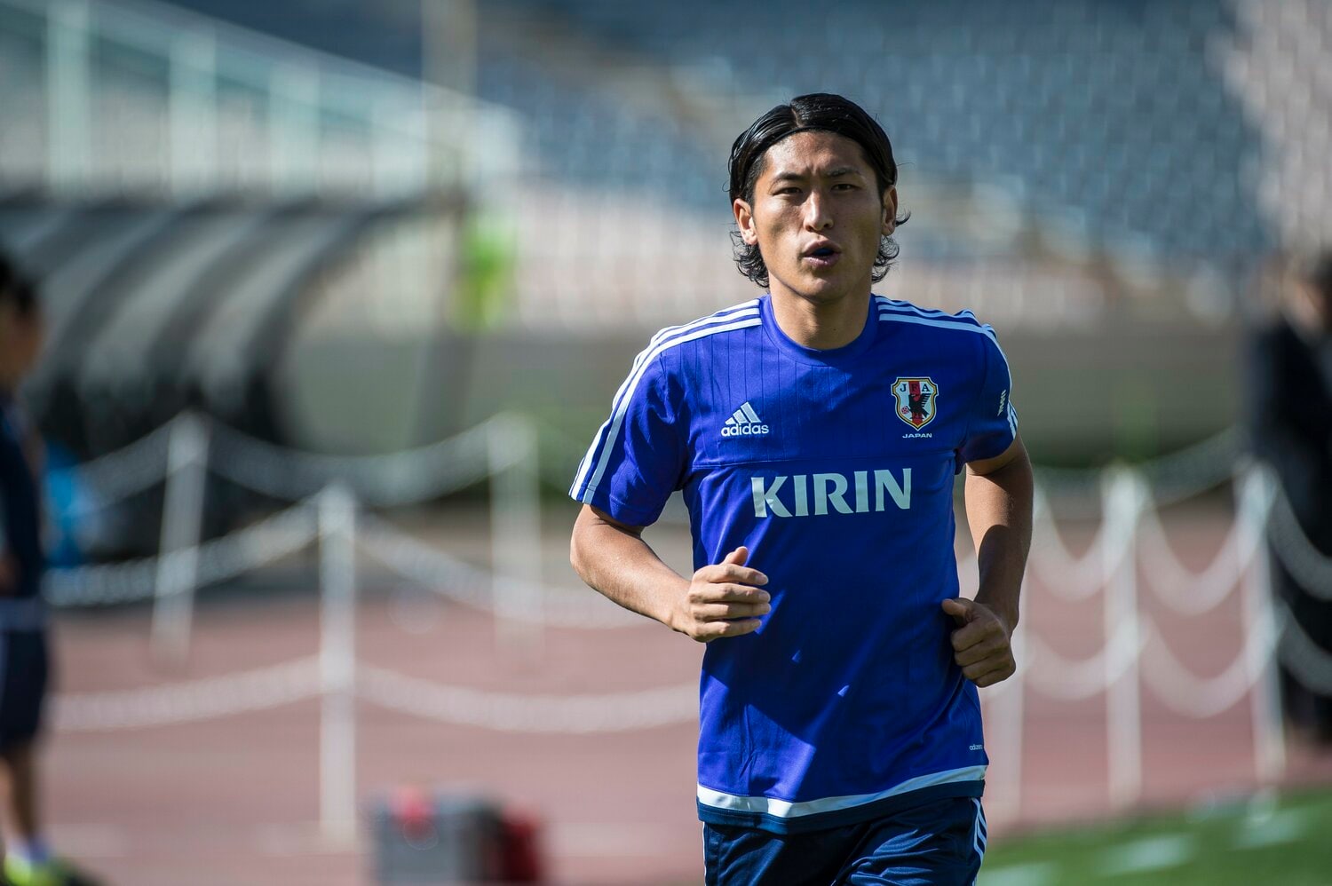 日本代表チームでプレーする丹羽選手(2015年撮影)　©Takuya Sugiyama