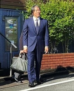 長嶋氏の弔問に訪れた松井氏は「約束」という言葉を発した ©JIJI PRESS