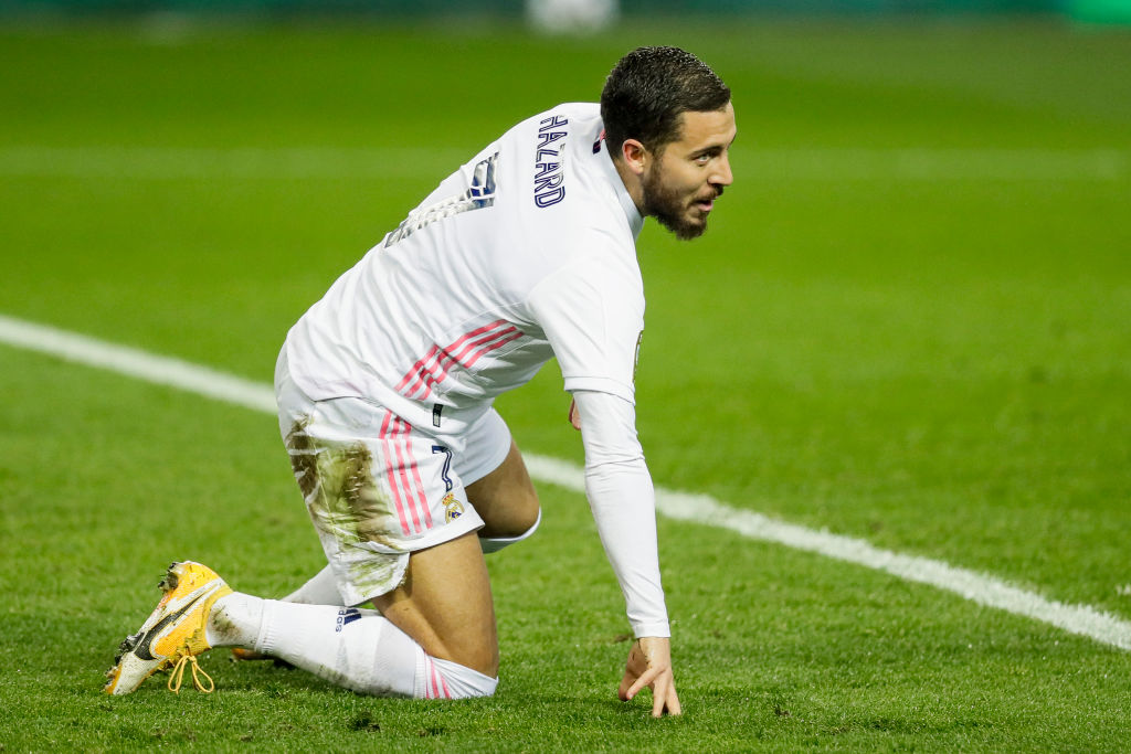 マドリー移籍後、アザールはその本領を発揮しきっているとは言い難い(c)Getty Images