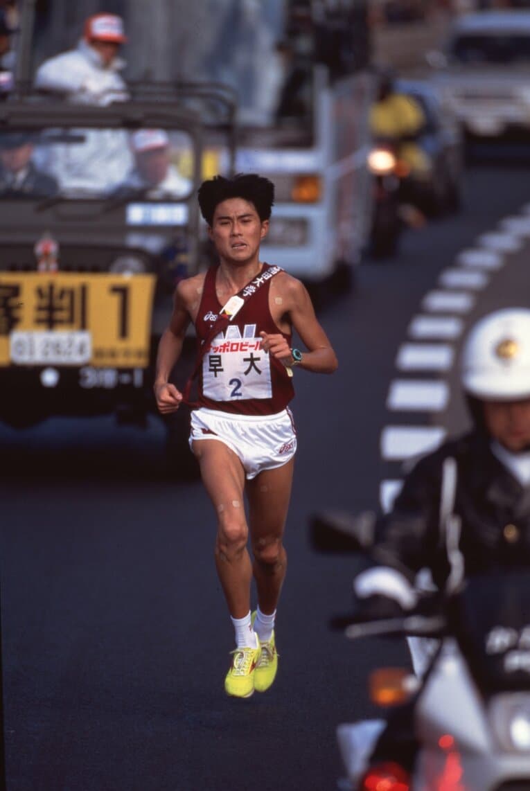 2区を走った早大のスーパースター、渡辺康幸　©JMPA