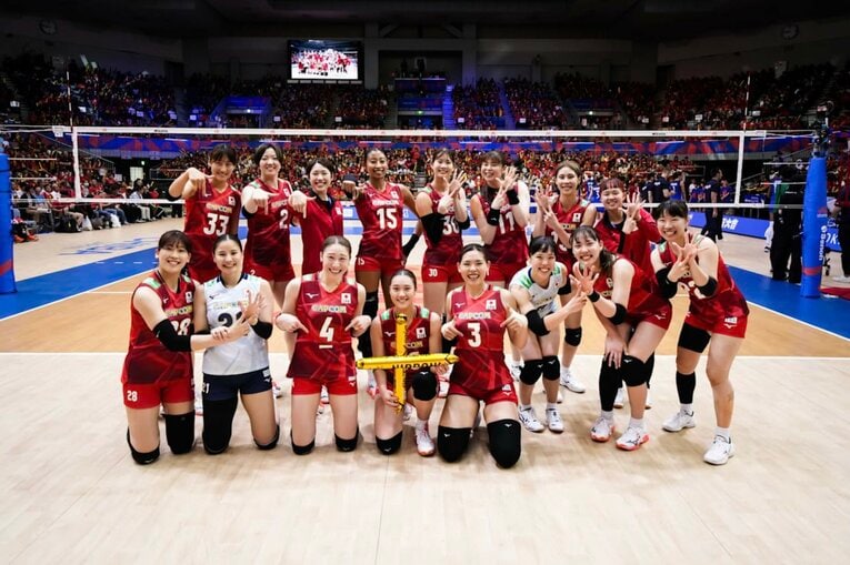 VNLフランス戦　©︎Volleyball World