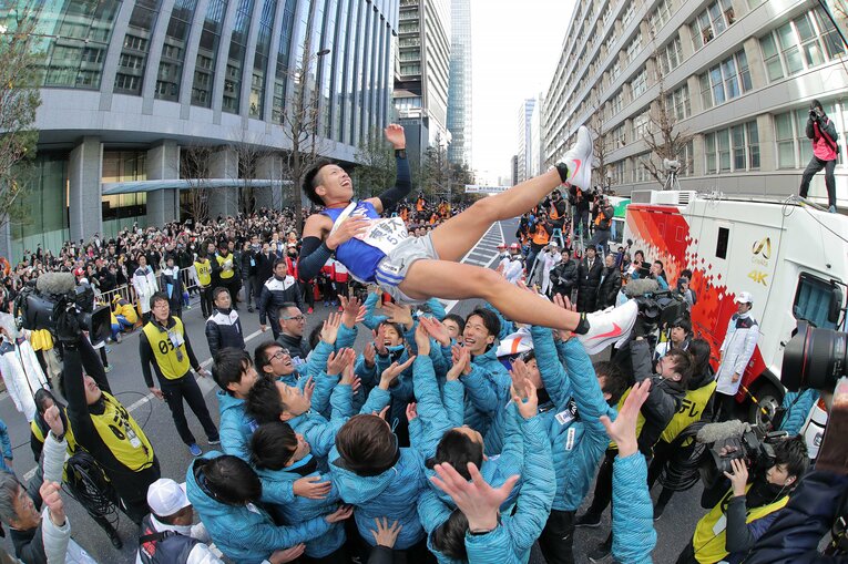 王者・青学大を破った2019年の東海大の記憶は残り続ける　©JIJI PRESS