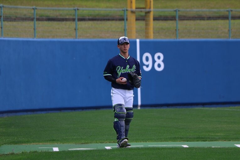 キャンプの練習試合で4番に抜擢されるなど、今季の飛躍が期待される　©Fumi Sawai