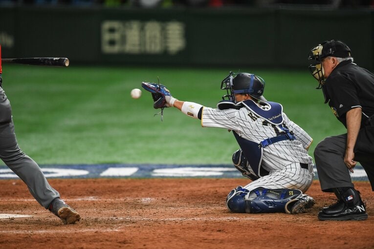 日本代表の捕手にもなった小林誠司　©Nanae Suzuki