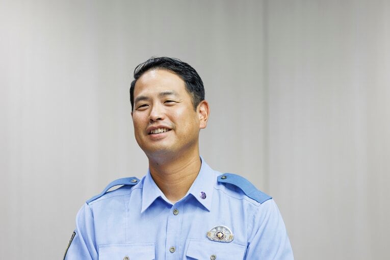 元プロ野球選手の警察官・大田阿斗里（2024年撮影）©Atsushi Hashimoto