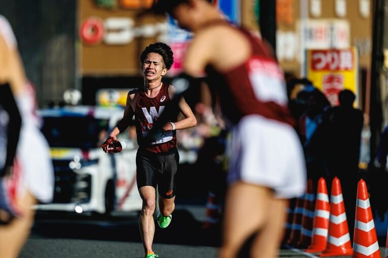 最後は「記憶がなかった」という早大・山口　©Kiichi Matsumoto