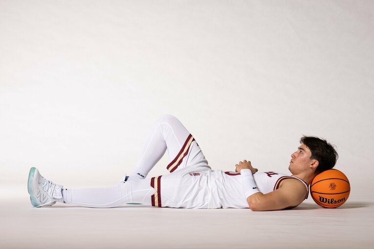 ボストン大でプレーするテーブス流河（20歳）　©︎Boston College Athletics