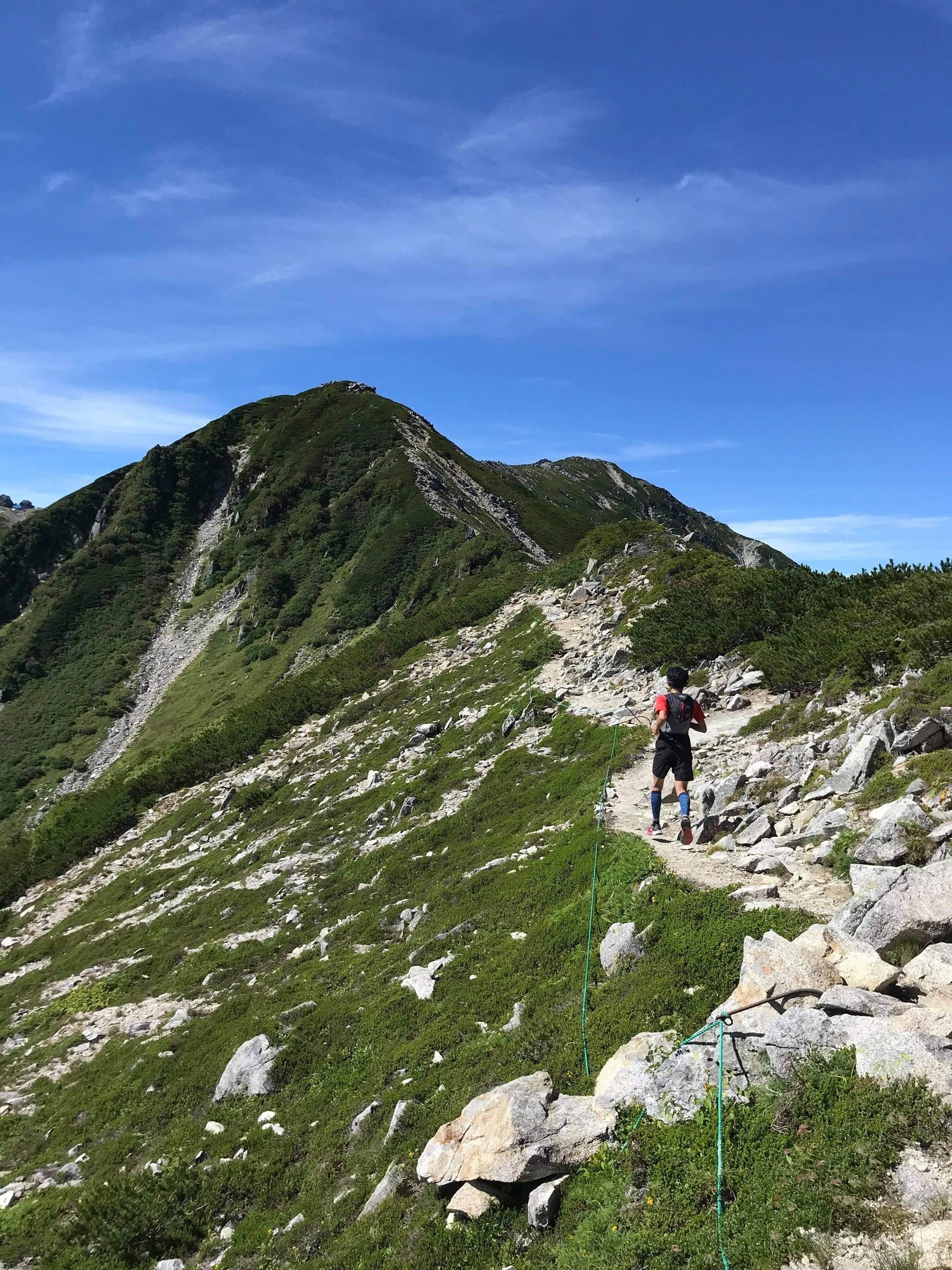 山を駆け上がっていく尾田さん(本人提供)