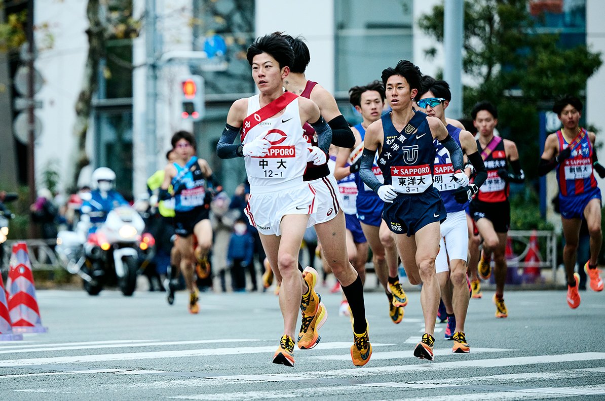 1区で飛び出した吉居 ©Yuki Suenaga