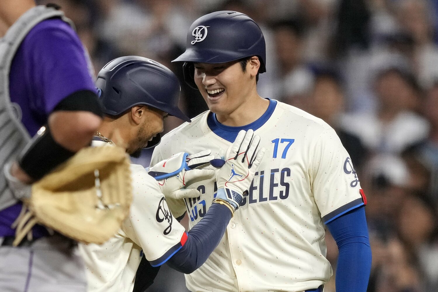 ベッツの“大谷評”は、ドジャースの選手たちのプロ意識を表現していた ©AFLO