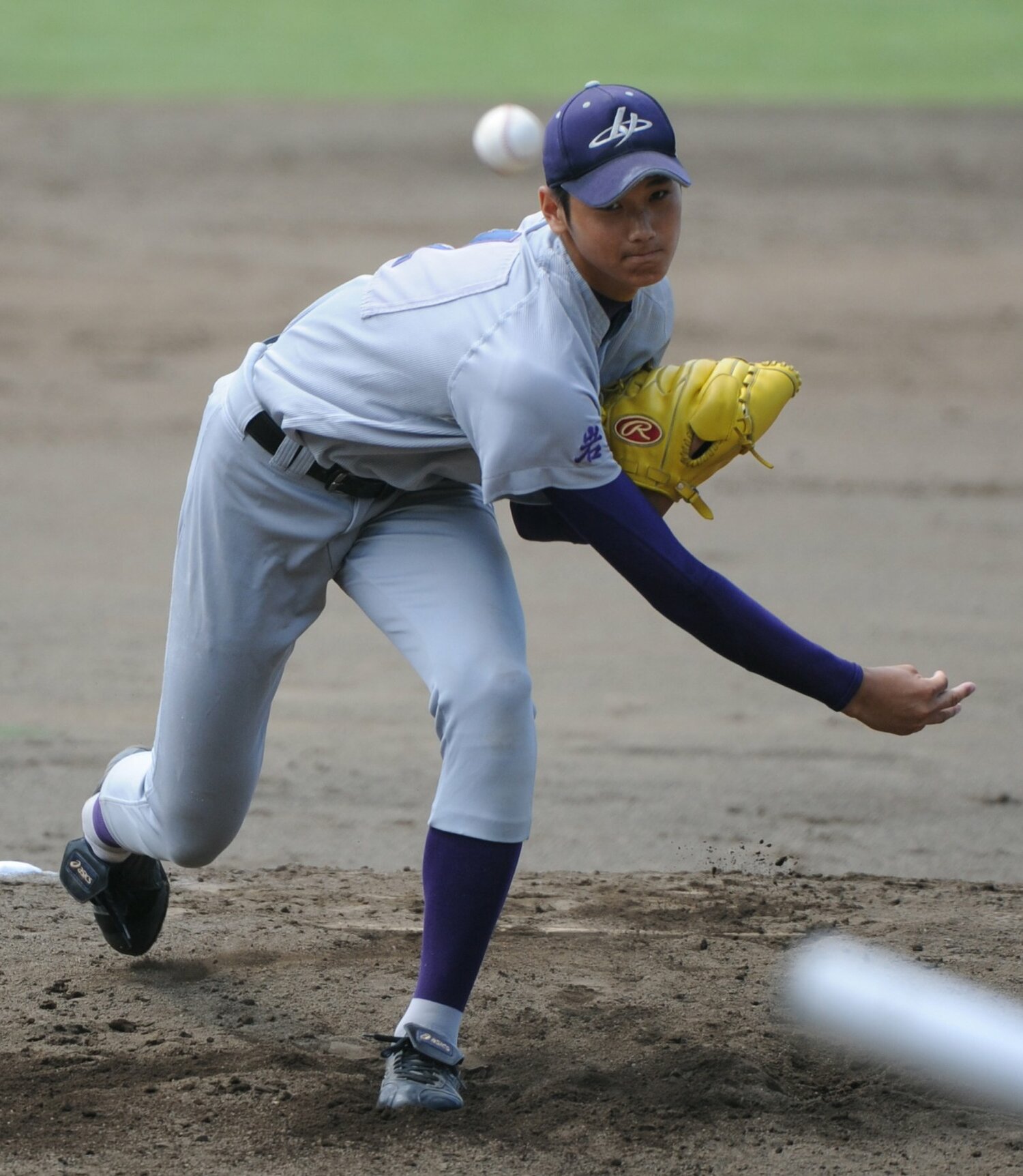 2011年７月、岩手県大会で登板した花巻東・大谷翔平　©︎JIJI PRESS