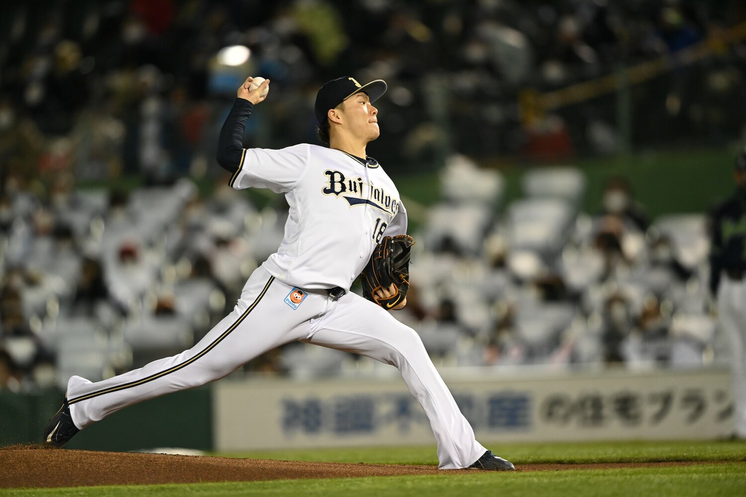 昨年の日本シリーズ第6戦での山本由伸 ©︎Naoya Sanuki