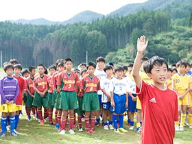 9月22日に行なわれた早稲田カップ開会式。元気に選手宣誓。