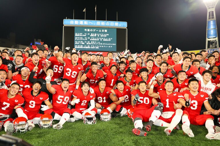 4年時には橋詰新監督のもと、甲子園ボウルの舞台に舞い戻った　©Naoki Kitagawa