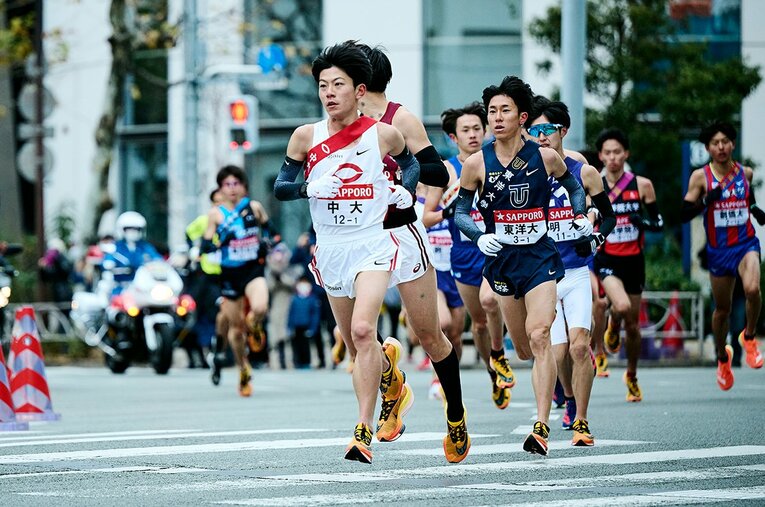 1区で飛び出した吉居　©Yuki Suenaga