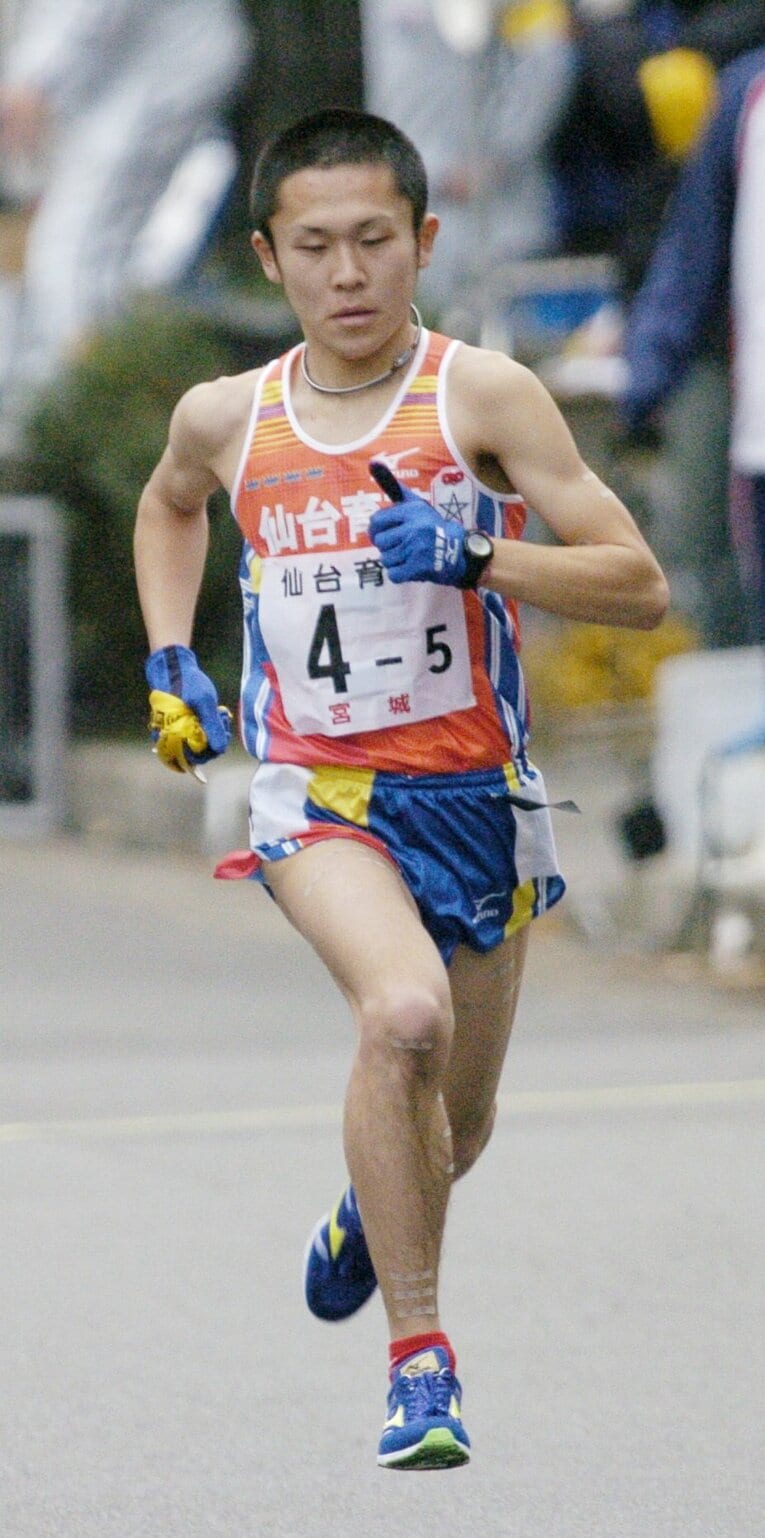 仙台育英高時代の釜石　©︎JIJI PRESS