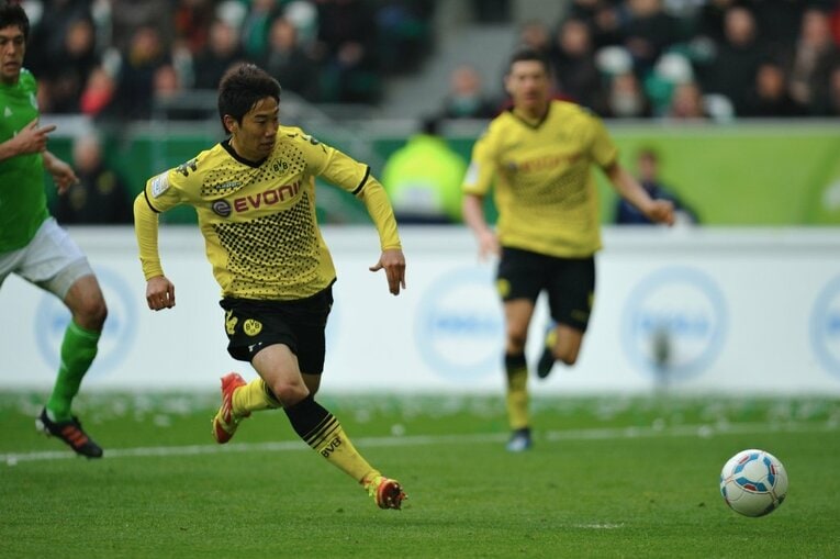 2011-12シーズンの香川　©Sports Graphic Number