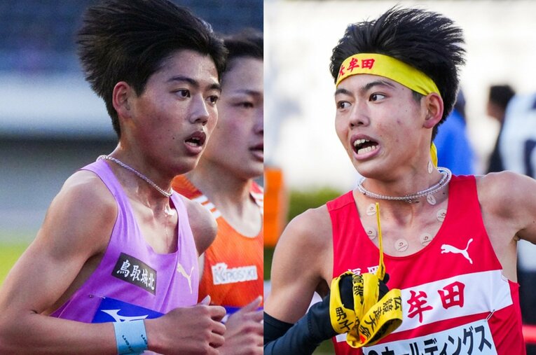 昨年12月の全国高校駅伝で準優勝した福岡・大牟田高のエース、本田桜二郎。4月からは鳥取城北高に転校し、すでに好走を見せている ／ photograph by Satoshi Wada