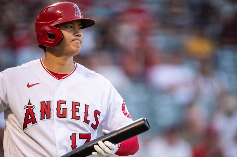 リーグ最優秀選手（MVP）に選出された大谷翔平。01年のイチロー氏受賞以来10年ぶりの快挙となった ／ photograph by Nanae Suzuki