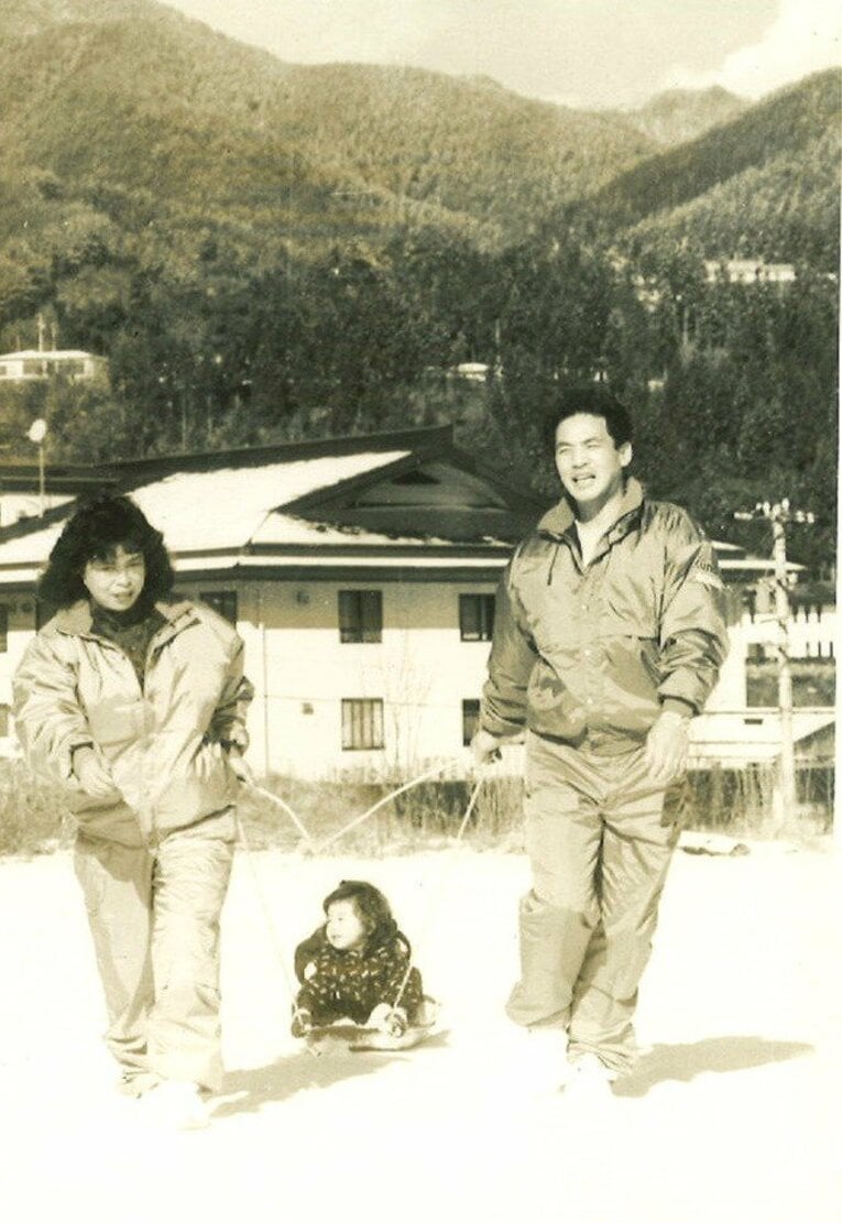 落合博満と信子夫人　©BUNGEISHUNJU