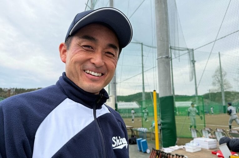 【盛岡白百合学園】盛岡白百合学園野球部（岩手）の初代監督に就任した國保陽平（39歳）　©Yuji Yanagawa