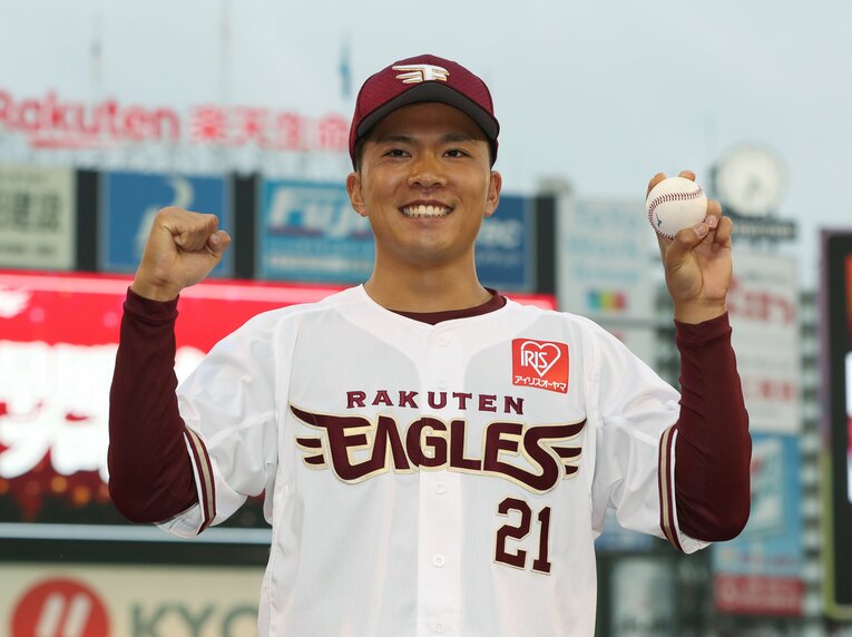 早稲田大学から楽天に入団した早川隆久　©JIJI PRESS