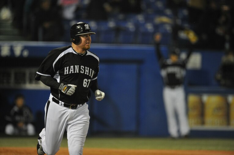 阪神時代のブラゼル（2012年）　©︎Hideki Sugiyama