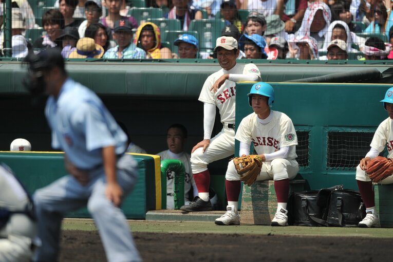 済々黌高の池田監督（当時）　 ©Hideki Sugiyama