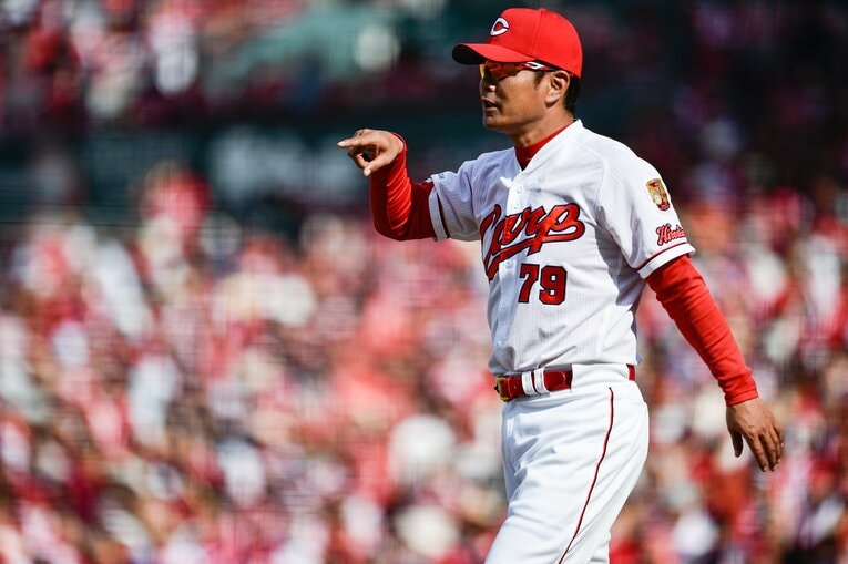 夫は2016〜18年まで広島カープを3連覇に導いた緒方孝市　©Nanae Suzuki