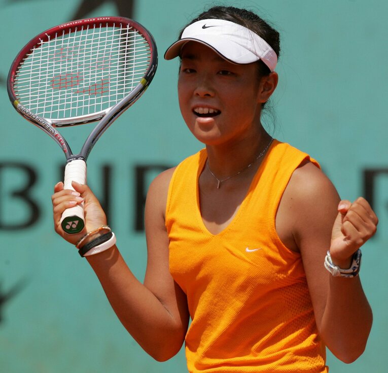 2005年、当時最年少だった15歳1カ月でプロ転向した2カ月後の全仏オープンジュニアでベスト4進出　©JIJI PRESS