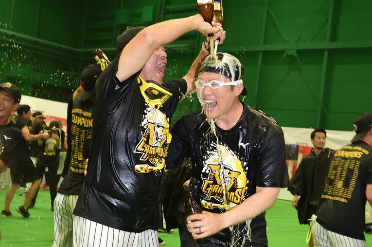 阪神タイガース 優勝ビールかけ　©︎Hideki Sugiyama 