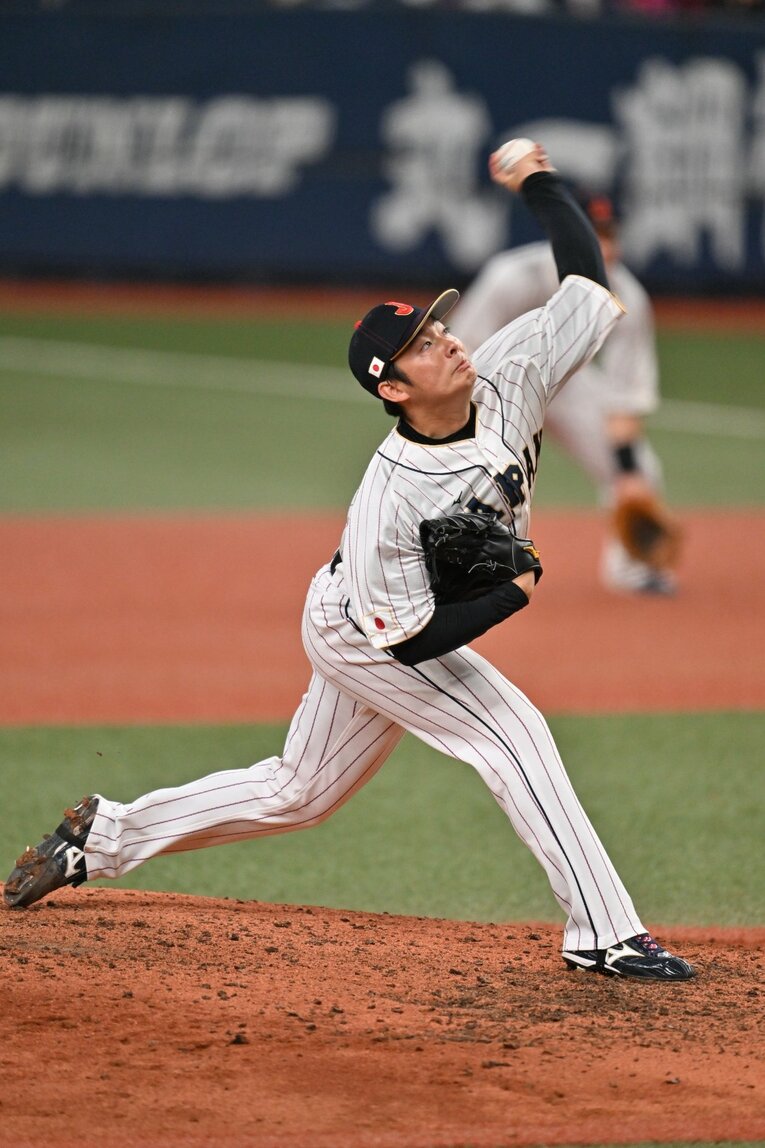 貴重な左の救援として、松井にはやはり期待したい　©Naoya Sanuki