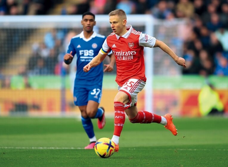 ジンチェンコは開幕戦から左SBを託され、29節時点で22試合1得点2アシスト　©Getty Images