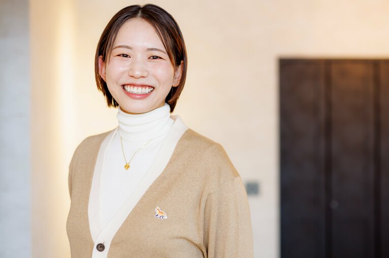 第一子を出産した今もバレーボールへの探究心が尽きない古賀紗理那さん。夫・西田有志との会話も実に興味深い内容だった ／ photograph by Kiichi Matsumoto