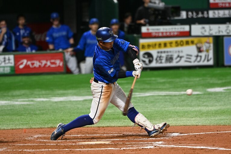 日本シリーズ第4戦、猛打賞の活躍を見せた桑原将志　©Naoya Sanuki